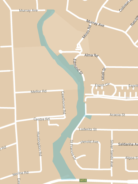 Map of the Sandspruit River area